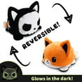 Tee Turtle Reversible Fox & Skeleton Plush Stuffed Animal - Happy ...