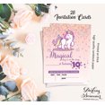 thumbnail image 5 of Darling Souvenir Pink Birthday Invitation Card Printable Fill or Write In Blank Invites Party Supplies Pack Of 28 5 x 7 Inches, 5 of 5