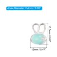 thumbnail image 2 of Unique Bargains Acrylic Beads for Jewelry Making, 50 Pack Acrylic Rabbit Beads for Bracelets, Mix Color, 2 of 5