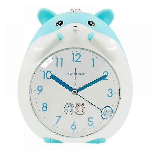 Cartoon Hamster Alarm Clock For Bedrooms, with Night Light, a Desktop Decoration for Students & Children