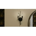 thumbnail image 4 of Quoizel Heiress 2-Light Matte Black Wall Sconce, 4 of 6
