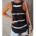 thumbnail image 6 of Workout Tops for Women Viikei Womens Tank Tops Plus Size Elegant Sleeveless O-Neck Sling Tops forWomen Comfy Loose Fit Shirt Stylish Striped Print Graphic Vest Tops forSpring Summer Womens Tank Tops, 6 of 6