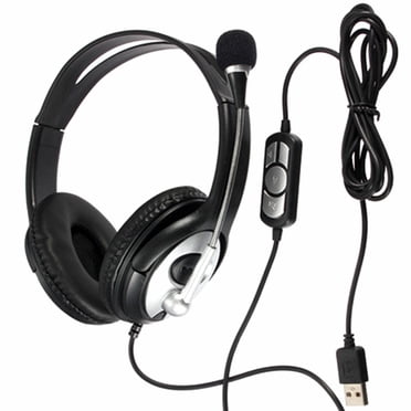 EMEET HS50 Wired Headset With Noise Cancelling Mic - USB Computer Headphones For Office & Online Classes