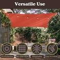 thumbnail image 7 of Pure Garden 10x13ft Sun Shade Sail – UV-Blocking Outdoor Canopy with D-Rings & Ropes, Terracotta, 7 of 7