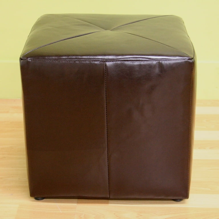 Baxton Studio Aric Bonded Leather Ottoman Baxton Studio Aric Bonded Leather Ottoman
