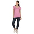 thumbnail image 5 of Inkmeso Scoop Neck Basic Tee Casual Short Sleeve Cotton Plain Tshirt Top Womens, 5 of 9
