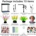 Glass Fish Tank 4.35 Gallon Aquarium Starter Kit Small Betta Fish Tank