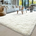 thumbnail image 5 of 8x10 Area Rugs for Living Room, Ultra Soft Fluffy Large Shaggy Rug Carpet for Bedroom, Non-Slip Fuzzy P Rugs for Nursery Boys Girls Kids Room Modern Indoor Home Dr, Cream White, 5 of 6