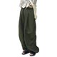 thumbnail image 5 of TRKIYQC Pantalones cargo con cordón para mujer, pantalones rectos largos casuales con bolsillos de cintura baja sueltos verdes TRKIYQC moda, 5 of 7