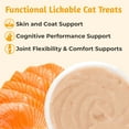 thumbnail image 7 of Just Try Salmon Fish Oil Lickbale Treats, Health Cat Treats for Skin and Coat Support , Interacting with petscat snacks, 0.4oz，20 Count（Chicken, Salmon & Salmon Fish Oil Flavor）, 7 of 7