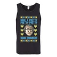 thumbnail image 2 of Wild Bobby, Have a Pretty Pretty Pretty Good Hanukkah Curb Larry, Hanukkah, Men Graphic Tank Top, Black, Small, 2 of 4