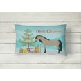 thumbnail image 2 of Carolines Treasures BB9277PW1216 Welsh Pony Horse Christmas Canvas Fabric Decorative Pillow, Teal, 12H x16W, multicolor, 2 of 3