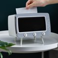 thumbnail image 3 of Soporte para CAJA de Pañuelos para TV Soporte Multiusos para Teléfono Material Plástico de Primera, Apariencia Innovadora, Adecuado para Una VariDad de Escenarios, 3 of 7