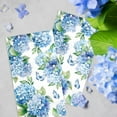 thumbnail image 4 of Hydrangea Paper Napkins 3 Ply Watercolor Blue and White Floral Butterfly Disposable Absorbent Hand Towel, 4 of 4