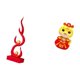 thumbnail image 5 of Escultura abstracta de fuego, estatua de arte abstracto, estatua de serpiente china, estatua de animal de resina, adorno con mano de obra fina, adecua, 5 of 8