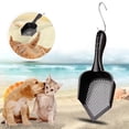 thumbnail image 1 of Pala para arena para gatos Yinane de acero inoxidable pala profunda con mango de madera negro 35,8 cm x 10 cm x 3 cm, 1 of 8