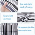 thumbnail image 6 of Beach Sling Chair Canvas 45x17 Inch Gray Black White Stripes Replacement Deck Chairs Cloth Fabric Folding Lounge Chair Cover Canvas for Sunbathing Garden Courtyard Patio Outdoor DIY, 6 of 9