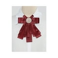 thumbnail image 5 of INSPIRE CHIC Women's Pretied Pin Brooch Ribbon Bowknot Party Bow Tie with Beads, 5 of 5