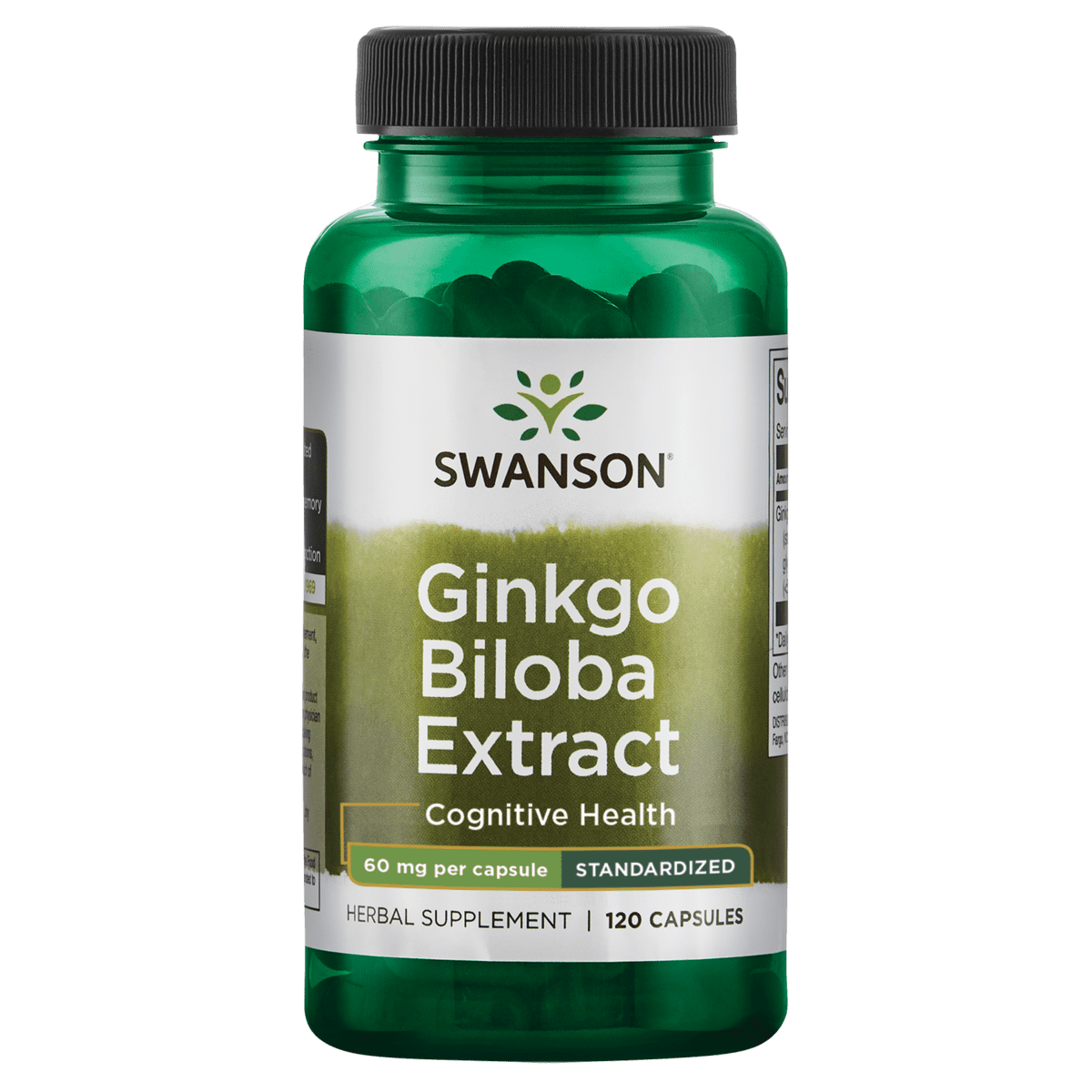 magie winkel Onbeleefd Swanson Ginkgo Biloba Extract - Standardized 60 mg 120 Capsules -  Walmart.com