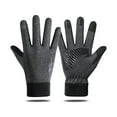 thumbnail image 1 of Youkk Gant Antidérapant Respirant Portable Coupe-Vent Imperméable Gants Vélos Vélo Accessoire pour la Randonnée Randonnée Gris L, 1 of 8