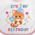 thumbnail image 4 of Inktastic Its My Birthday with Kitten Stars and Confetti Boys or Girls Baby Bib, 4 of 4