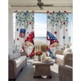 thumbnail image 6 of Independence Day Blackout Curtains for Bedroom Living Room Darkening Curtains 54 Inch Long Gnomes American Flag Eucalyptus Leaf Short Curtain for Small Window Treatment Grommet Drapes 42"x54"x2, 6 of 9