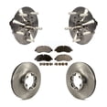 thumbnail image 1 of Transit Auto Front Hub Bearing Assembly Disc Brake Rotors and Ceramic Pads Kit for Car 2015-2019 Ford Transit-350 HD with Single Rear Wheels KBB-122562, 1 of 11