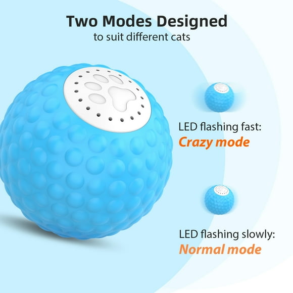 Jolly Cat ball Two Modes Bird Calls Easy to Use Convenient Charging Safe and Durable for Active Rolling Ball for Cats Jolly Ball and Cat Targeting Pet Owners