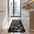 thumbnail image 4 of Black Halloween Dancing Skeletons Kitchen Rug Mat,Kitchen Runner Rugs Non Skid Washable,Decorative Kitchen Floor Mats for Kitchen,Sink,Laundry,17"x47.2", 4 of 7