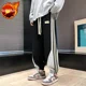 thumbnail image 3 of Pantalones deportivos lisos de otoño e invierno para hombre, pantalones de algodón, sudadera harén, pantalones deportivos grandes de talla grande Y2k coreanos para hombre, 3 of 5