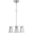 thumbnail image 5 of Tanner Collection Three-Light Brushed Nickel Transitional Chandelier, 5 of 9