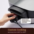 thumbnail image 2 of Elite Gourmet 15" x 12" x 3" Stow-Away Foldable Electric Skillet, Ceralast&trade; PFAS Free Ceramic, 1500W Rapid Heat, Dishwasher Safe Pan & Lid, Bla, 2 of 7