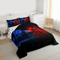 thumbnail image 3 of Game Comforter Set Queen,Teens Gamer Room Decor Duvet Insert, Gaming Console Bedding Set, Gamepad Video Games Joysticks Quilted Duvet,Modern Retro Bedroom Decor Red Blue, 3 of 7