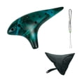 thumbnail image 1 of Ocarinas de 12 agujeros, instrumento musical profesional con cordón, instrumento de ocarina para Azul, 1 of 9