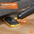 thumbnail image 6 of XX Steam Mop For Floor Cleaning,Lightweight Floor Steamer Cleaner For Hardwood/Tile/Laminate Floors Carpet, 2 Washable Pad, Black And Yellow, 6 of 8