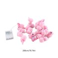 thumbnail image 3 of Qaailabf Easter Bunny LED String Lights | 78.74in Copper Wire | Pink Rabbit Design | Warm 3000K Glow | Battery Operated (AA) | Indoor/Outdoor Durable Decorations | Flexible & Safe, 3 of 7