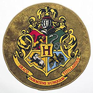Tapis de Porte - Harry Potter - Logo de l'Écusson de Poudlard hp-0800