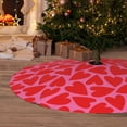 thumbnail image 5 of KLL 48" Christmas Tree Skirt Love Heart Xmas Tree Skirts Mat for New Year Xmas Holiday Party Indoor Outdoor Home Decoration, 5 of 5