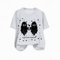 thumbnail image 4 of Towmus Halloween Shirts for Women Cute Ghost Shirt Fall Printed T-Shirt Casual Graphic Tees Y2K Short Sleeve Tops, 4 of 4
