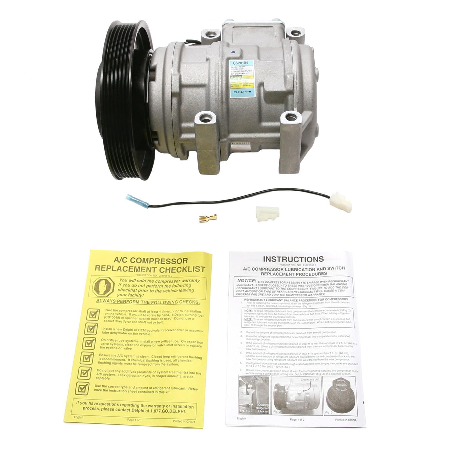Delphi A/C Compressor P/N:CS20104 Fits select: 1994-1997 HONDA ACCORD, 1997 ACURA 3.0CL