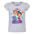 thumbnail image 4 of Blippi Girls’ 3 Pack T-Shirts for Toddler and Little Kids – Multicolor, 4 of 4