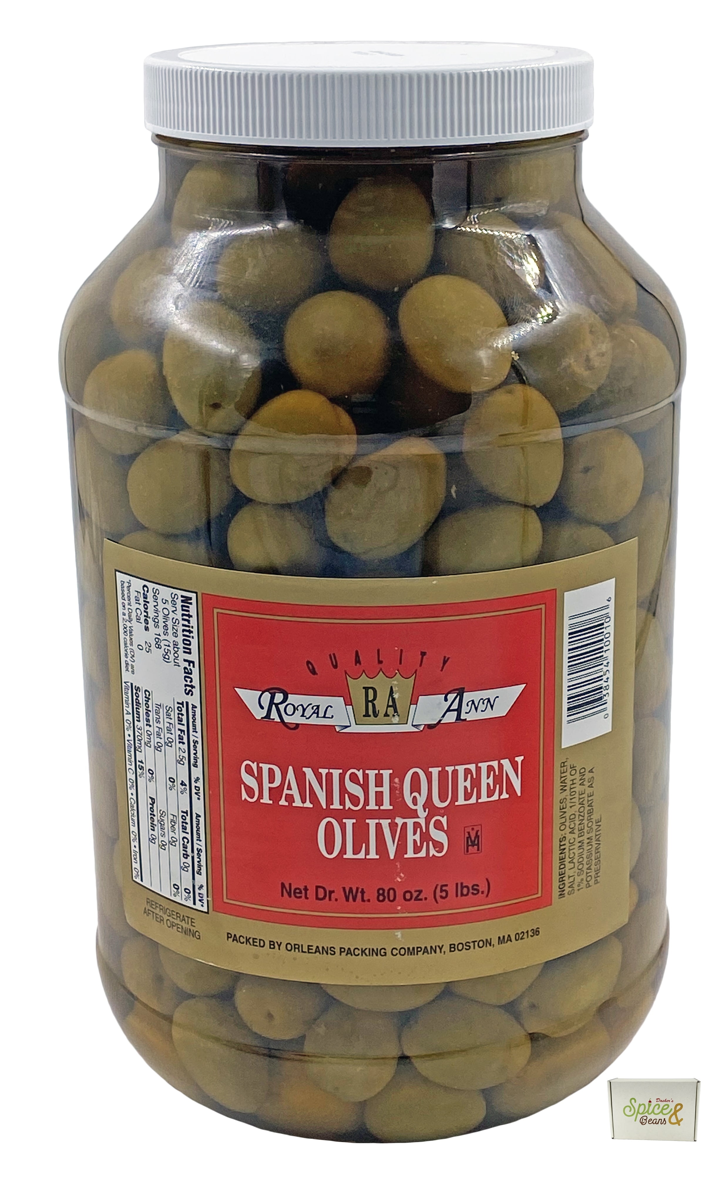 Spanish Queen Green Olives (80 oz., Stuffed) - Walmart.com