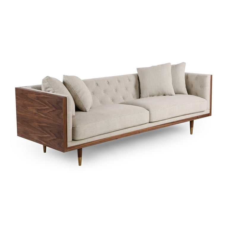 Kardiel Woodrow Neo Classic Midcentury Modern Sofa Walnut Urban