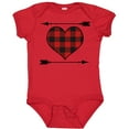 thumbnail image 3 of Inktastic Buffalo Plaid Valentines Day Heart Boys or Girls Baby Bodysuit, 3 of 5