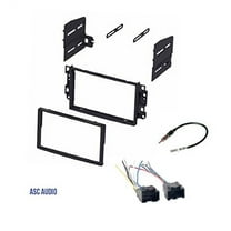 ASC Double Din Car Stereo Dash Kit, Wire Harness, Antenna Adapter to Install Radio for some Pontiac G3 (07-2009 Sedan Only) - Chevrolet Aveo (2007 2008 Sedan Only)- Chevrolet Aveo (2009 2010 2011 All)