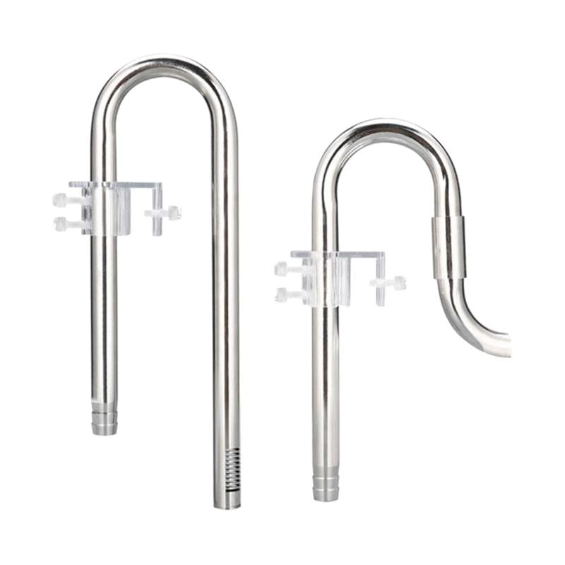 Aquarium Stainless Steel Skimmer Lily Pipes Inflow and Outflow with
