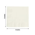 thumbnail image 3 of Balsa Circle 50 Ivory Disposable 2 Ply Soft Dinner Cocktail Paper Napkins Party Events Tableware Decorations Supplies, 3 of 6