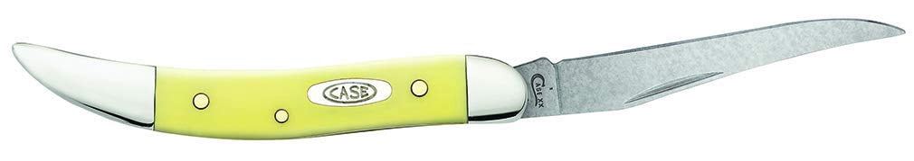 Case 91 Yellow Small Texas Toothpick Clip EDC Folding Knife