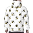 thumbnail image 7 of Lsque Bee Pattern Casual Men's Hoodie,Hooded Sweatshirt with Kangaroo Pocket,Pullover Hoodie-X-Large, 7 of 7