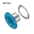 thumbnail image 3 of Uxcell 300 Set Grommets Kit Metal Eyelets 5mm 1/5" Hole Tiny Grommet with Washers for Shoes Clothes Belt Tag Bag Fabric Leather DIY Project, Sky Blue, 3 of 4